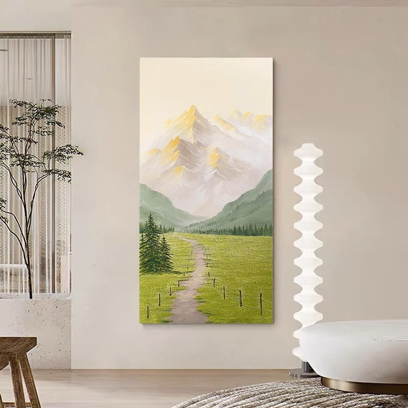 Hand painted oil painting acrylic painting on living room wall CA0072