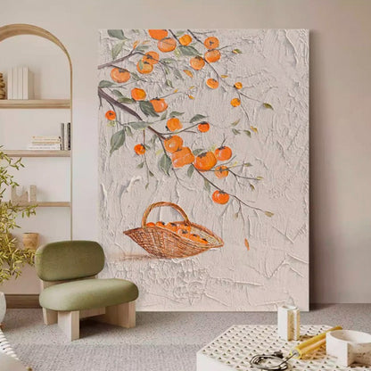 Cream style modern and simple living room and entrance mural CA0074